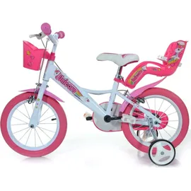 DINO BIKES Unicorn 16 Zoll RH 28 cm weiß/rosa