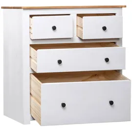 vidaXL Sideboard 80 x 83 x 40 cm weiß