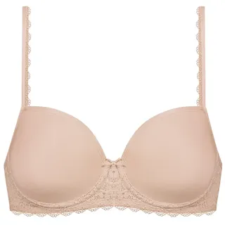 MEY Dessous Serie Amorous Damen Spacer-BHS Bailey - Spacer-BH | Half Cup Spacer Bra Beige Polyamid B