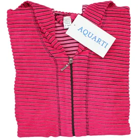 Aquarti Bademantel Aquarti Streifenmuster Himbeere XL
