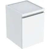 Geberit Renova Plan Seitenschrank 40x55x44,5cm, 1 Schublade, weiß lackiert hochglänzend