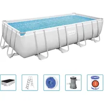 BESTWAY Power Steel Pool-Set rechteckig 488×244×122 cm 3202532