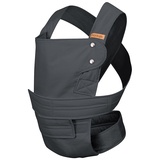 Marsupi Classic Babytrage - Neugeborene von der Geburt bis zu 15 kg - Baby Erstaustattung - Klett-Verschluss - Leicht und Kompakt - Grey L