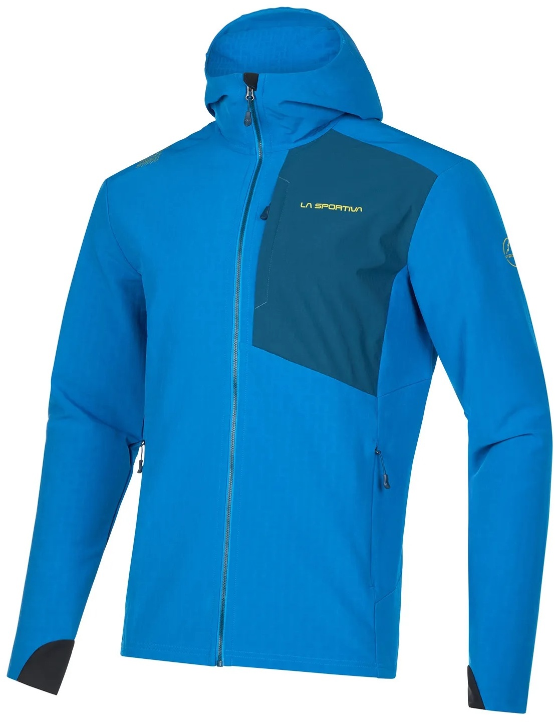 La Sportiva Wanderjacke Descender Storm (geruchshemmend und antibakteriell behandelt) blau Herren