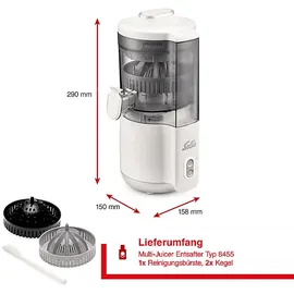 Solis Multi JuicerMatic (Typ 8455) Entsafter 100 Watt, Weiß