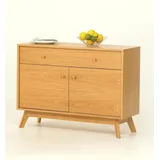 WoodMan Sideboard WOODMAN "Bjórgvin", braun (eiche, eichefarben), B:100cm H:75cm T:40cm, Sideboards, Sideboard, Kommode, Breite 100 cm, im skandinavischen Design, FSC