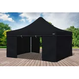 Faltpavillon Faltzelt Pavillon 4x4 Schwarz Gartenzelt Klappzelt Wasserdicht