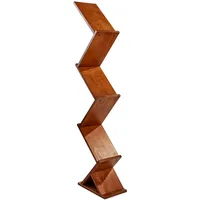 Sprintis Prospektständer Holz Zick-Zack 5x A4 Buchenholz, braun