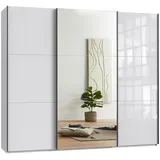 luma-home Schwebetürenschrank 22033 250 x 216 x 65 cm Weiß