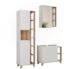 Vicco Karen 3-tlg. Sonoma/Weiß