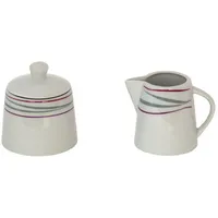 VAN WELL 2tlg. Set Milchkännchen 22cl & Zuckerdose 26cl