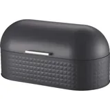 Michelino Brotkasten grau Aluminium B/H/L: ca. 21,5x22x43,5 cm - Grau