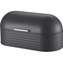 Michelino Brotkasten grau Aluminium B/H/L: ca. 21,5x22x43,5 cm - Grau