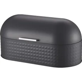 Michelino Brotkasten grau Aluminium B/H/L: ca. 21,5x22x43,5 cm - Grau