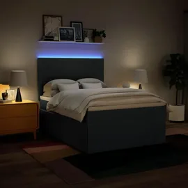 vidaXL Boxspringbett 140 x 200 cm Blau