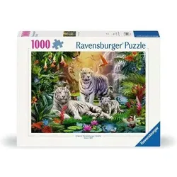 RAVENSBURGER 12000886 Puzzle 1000 Teile Familie der Weißen Tiger