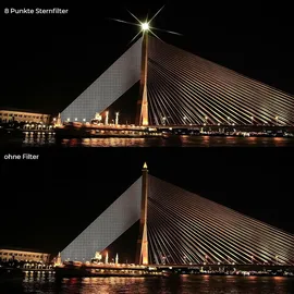 luxuskollektion 49mm Nano K-Serie Variabler Sternfilter 4 Punkte 8 Punkte