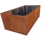 EdelrostPassion Hochbeet, Edelrost, Metall, Höhe:80cm, Breite:60 - 120cm, Länge: 150 - 400cm beige 400 cm x 80 cm x 120 cm
