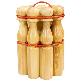Gico Kegelspiel Kegel Set Bowling aus Holz Höhe 30 cm – 3019