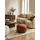KADIMA DESIGN Sitzhocker Echtleder 52 x 40 x 52 cm Braun