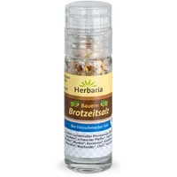 Herbaria Bauern Brotzeitsalz Mini-Mühle 19 g rot unbefüllt