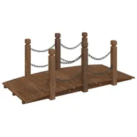 vidaXL Gartenbrücke 150 x 67 x 56 cm Braun