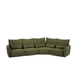 Ecksofa  Jeaneva ¦ grün ¦ Maße (cm): B: 471 H: 101 T: 200