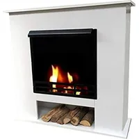 Kaminbau Mierzwa Ethanol und Gelkamin Kamin Modell 001W Deluxe Weiss