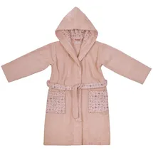 Wörner Kinderbademantel WÖRNER "Lamas" Gr. 86, rosa (altrosa), L:60cm, Baumwoll-Webfrottier, Hausmäntel, mit Stickerei, mit Taschen, maschinenwaschbar, trocknergeeignet