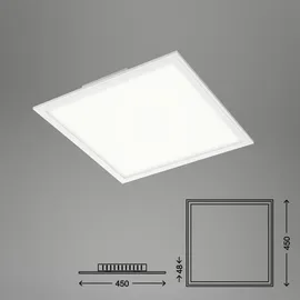 Briloner PIATTO 1 dimmbar quadratisch weiß
