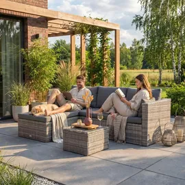 beautysofa SEVILLA Loungeset grau