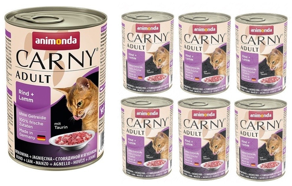 Animonda Cat Carny Adult Rind und Lamm 6x400g (Rabatt für Stammkunden 3%)