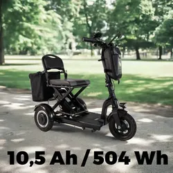 RollVita - Faltbares Elektromobil für Senioren grau mit 10,5 Ah