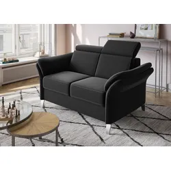 2-Sitzer SIT & MORE "Vincenzo", schwarz, B:156cm H:84cm T:93cm, Sofas