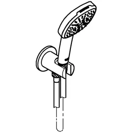 Grohe Wandhalterset Tempesta Cube 110 26910_3 3 Strahlarten 7,4l chrom