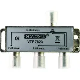 Schwaiger VTF7823 531 Kabelsplitter, 5 - 1000 MHz, Silber,