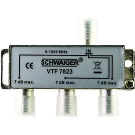 Schwaiger VTF7823 531 Kabelsplitter, 5 - 1000 MHz, Silber,