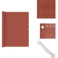 Vidaxl - Balkon-Sichtschutz Terracotta-Rot 120x600 cm hdpe - Balkon Sichtschutz - hdpe Sichtschutz - Sonnenschutz Balkon - Balkon Markise - Privacy