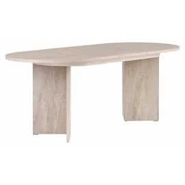 HANAH Home Ausziehtisch 160 x 75 x 90 cm beige