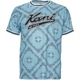 Karl Kani KM232-008-1 KK Varsity Paisley Mesh Tee Blau S
