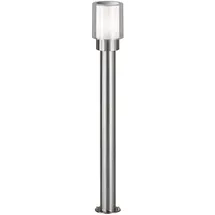 WOFI Wegeleuchte Edelstahl 12x80 cm 1x E27 silber