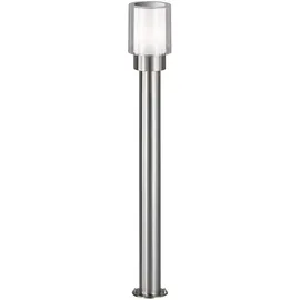 WOFI Wegeleuchte Edelstahl 12x80 cm 1x E27 silber