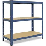 shelfplaza Schwerlastregal blau Metall, Rechteckig, 80x115x60 cm, Freizeit, Heimwerken, Werkstatt, Schwerlastregale