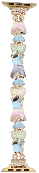 Neue Armbanduhr GlacierX Gleam Leaf Stretch Bracelet Pastel Reef für Apple Watch 38/40/41mm Mehrfarbig