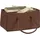 Relaxdays Kaminholztasche Filz 25 x 50 cm Braun