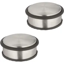 Relaxdays Türstopper Silber/Schwarz 4 cm x 10 cm