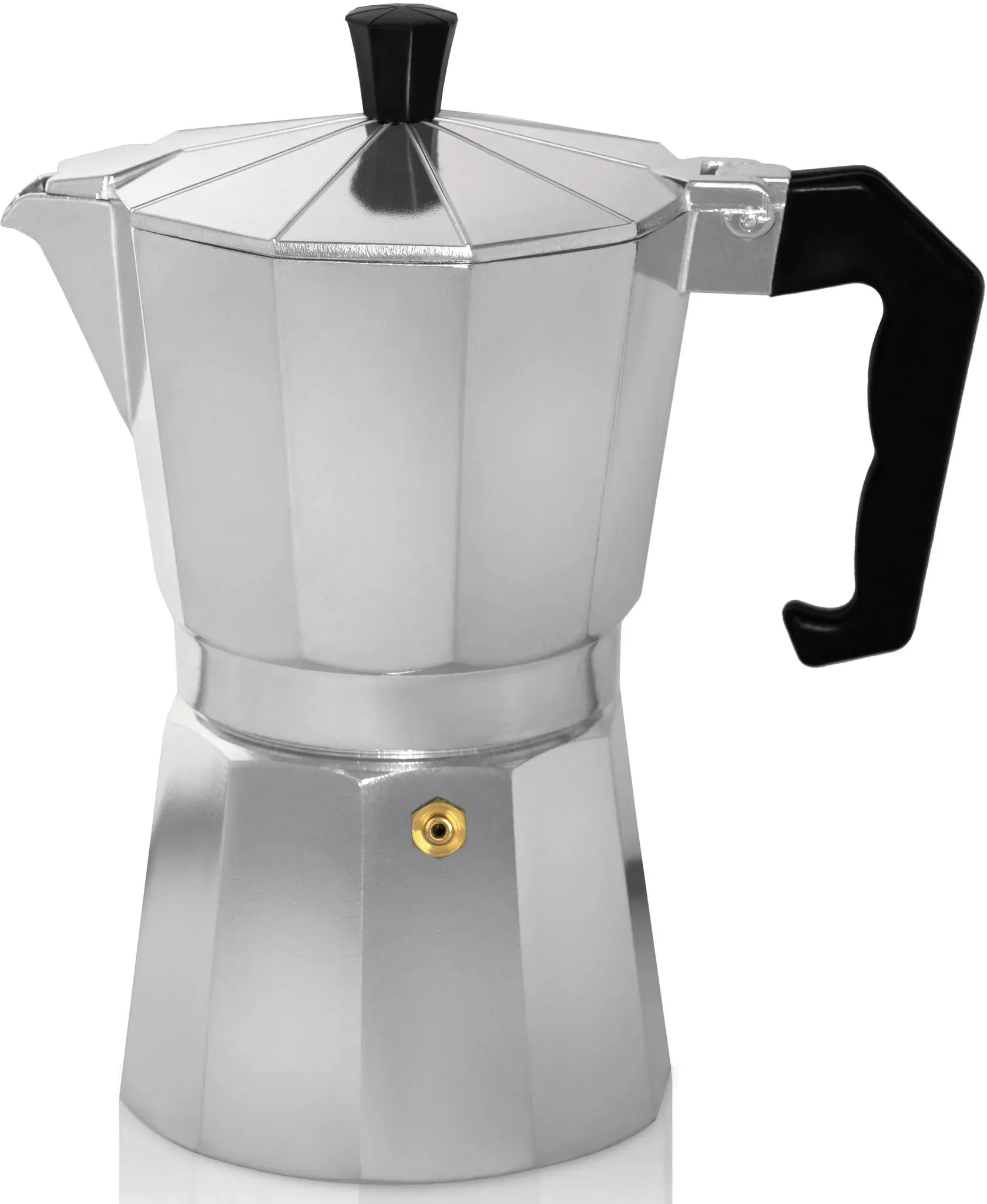 Krüger Espressokocher »Italiano«, 0,35 l Kaffeekanne, traditionell italienisch, aus Aluminium, mit Silikon-Dichtungsring Krüger silberfarben