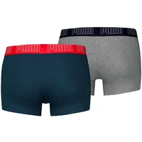Puma Herren Everyday TRUNK 2P, Navy / Grey Melange, L