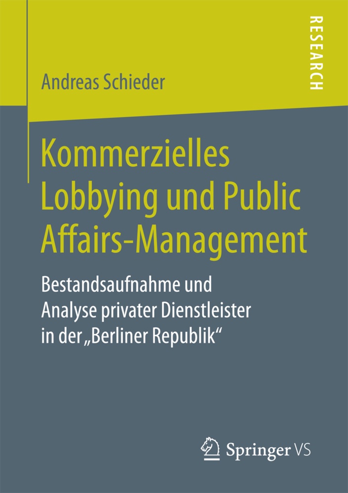 Kommerzielles Lobbying Und Public Affairs-Management - Andreas Schieder  Kartoniert (TB)