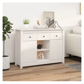 vidaXL Sideboard Weiß 100x35x74,5 cm Massivholz Kiefer